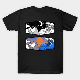 Night and Day Summer T-Shirt
